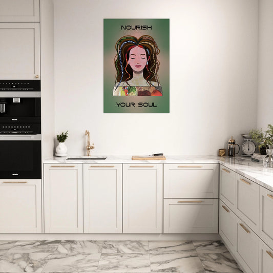 Blender woman nourish your soul superfood inner balance health kitchen art